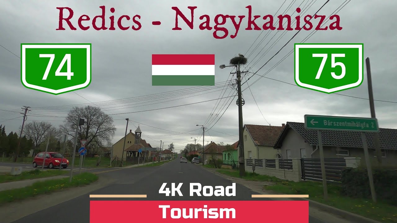 Driving Hungary: Route 68 & 61 Redics - Nagykanisza - 4k scenic drive southwest Hungary