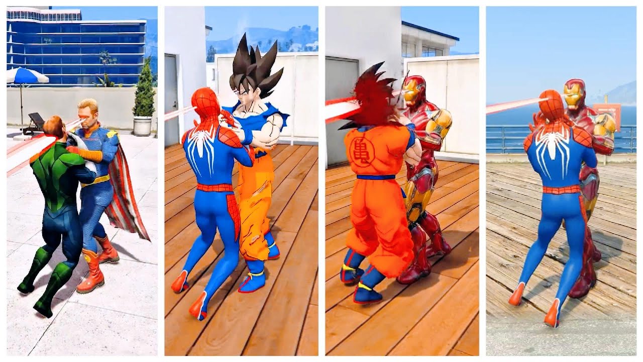 SUPERHERO MEGA BATTLE #158  MARVEL  AND DC SUPERHERO BATLE SPIDERMAN VS IRONMAN VS FLASH VS SUPERMAN