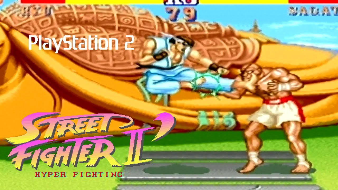 Street Fighter II' Hyper Fighting playthrough (PS2) (1CC)