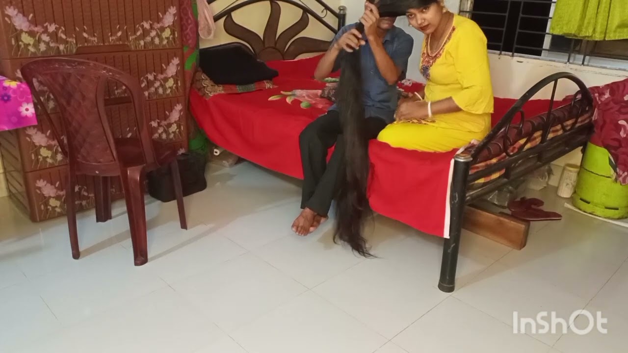 LongHair Massage For Relaxation llRomantick Longhair play by male romancekor hair Massage video ll