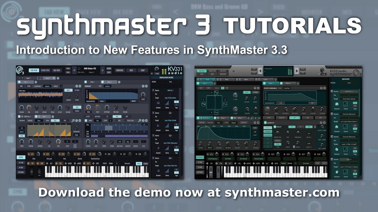 Introduction to the New Features in SynthMaster 3.3