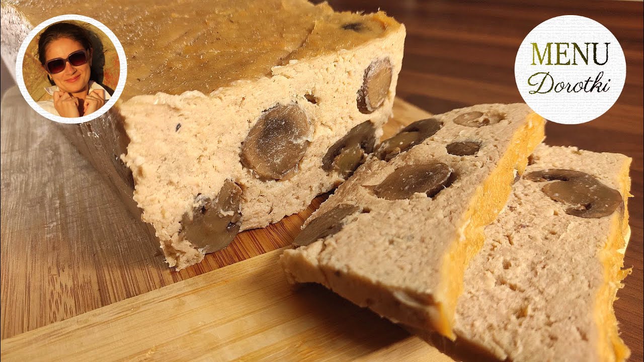 Pasztet z pieczonego całego kurczaka z pieczarkami. Pyszny i prosty w przygotowaniu. MENU Dorotki.