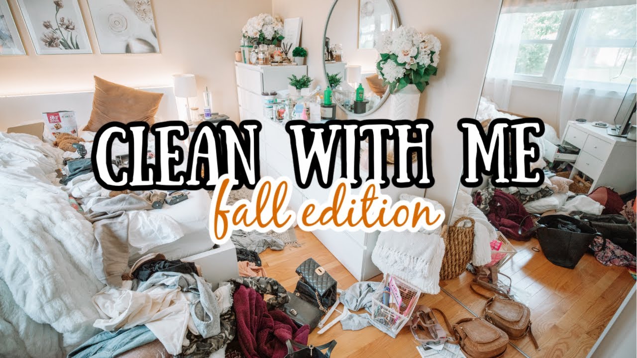 EXTREME Clean With Me | Bedroom Speed Clean + Fall Decorating