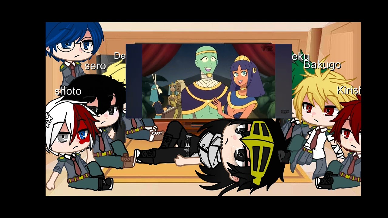 bnha reacciona a los dioses Egipcios RA,isis,horus parte única/ leer descripción
