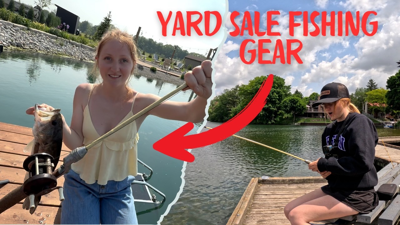 I ONLY used Yard Sale Fishing Gear... It Worked?!