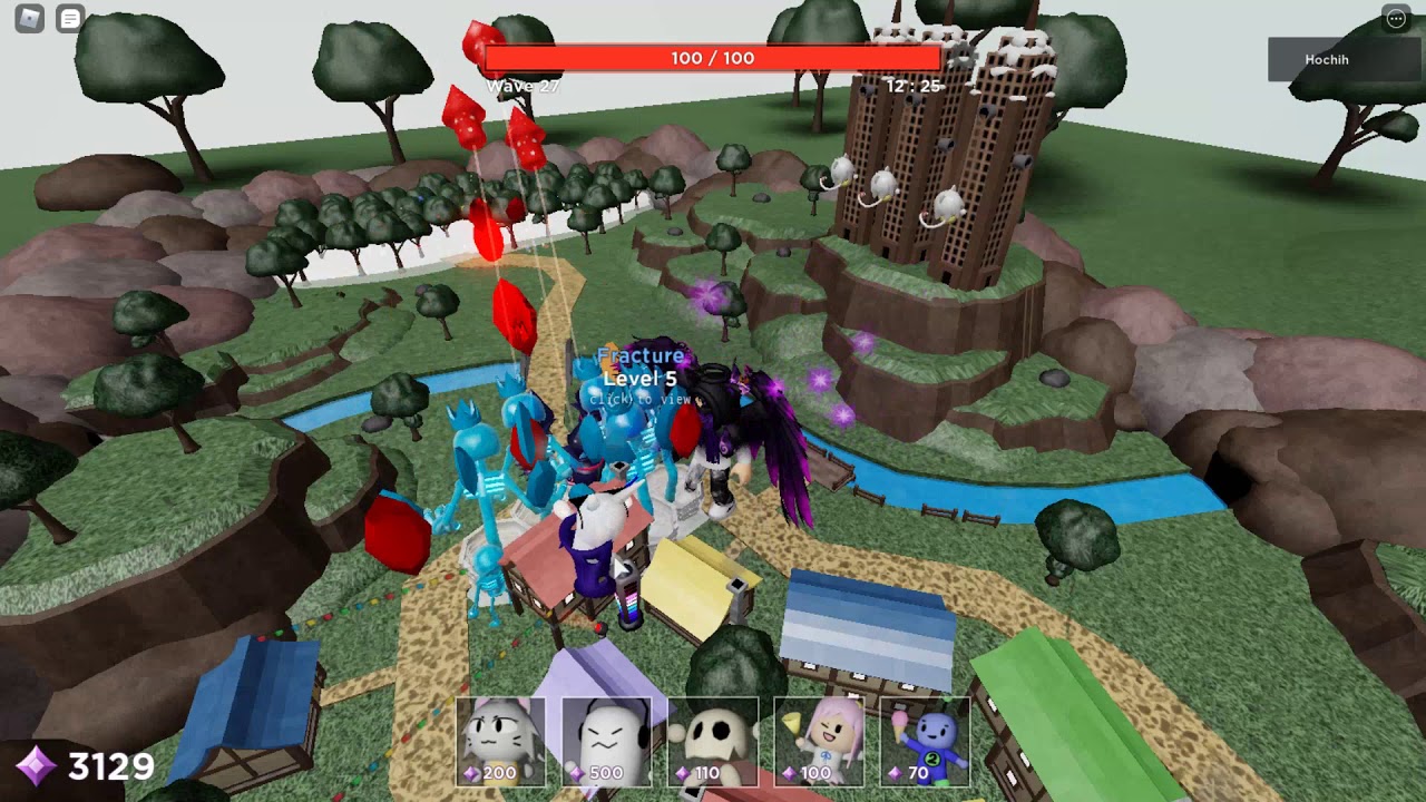 Roblox Tower Heroes [Castle Town - Hard] Solo (No Damage)