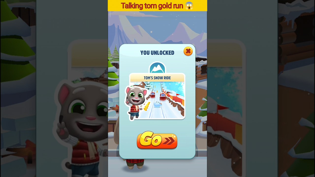 Tom's Snow Ride😱 #shorts #youtubeshorts #shortsfeed #talkingtom
