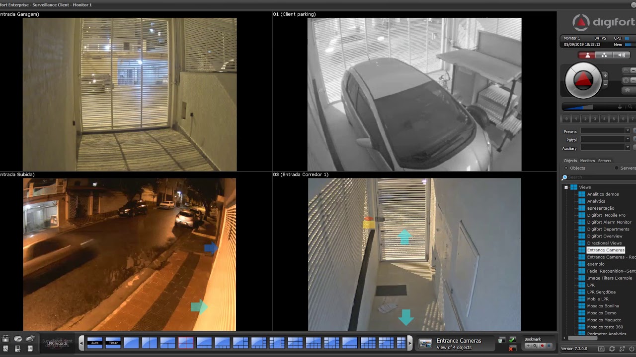 Digifort - Surveillance - Basics of Live Objects and Views