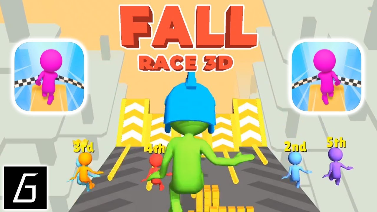 Fall Race 3D Gameplay | First Levels (1 - 20) + First Victorys