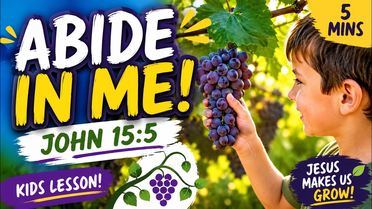 Kid Bible Devos - The Vine and its Branches | John 15:5