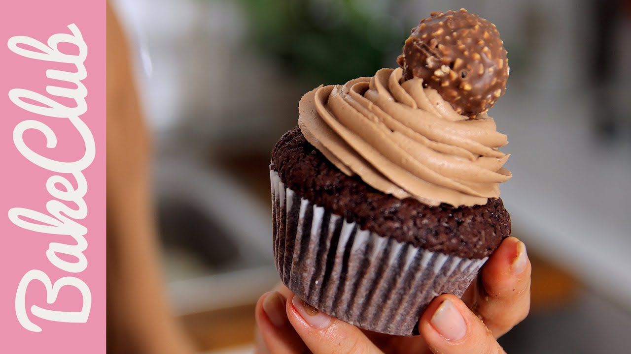 Ferrero Rocher-Nutella-Cupcakes | BakeClub