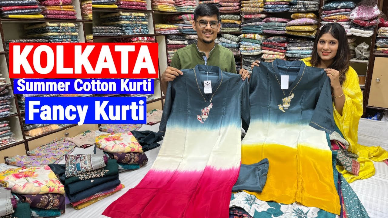 Summer Cotton Kurti/Coord Set/ Chinon & Crepe Kurti Shop Laxmi Plaza Market Kolkata Barabazar