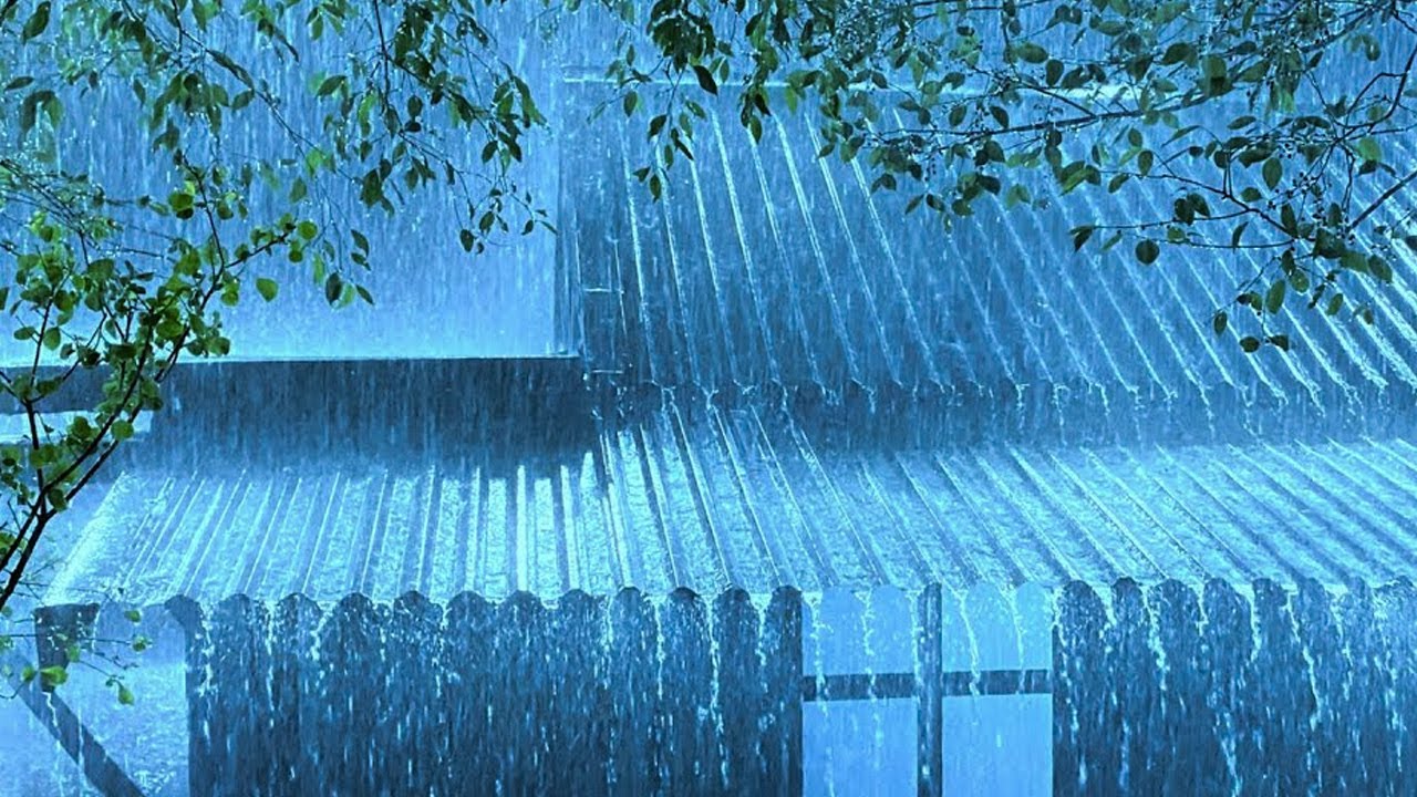 No Ads Rain Sounds for Sleeping – Gentle Tin Roof Rain Echo for Quiet Mind & Deep Sleep