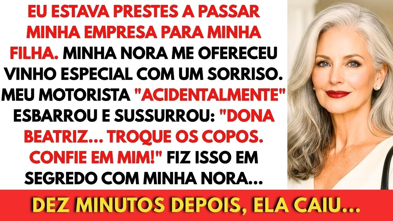 Minha Nora Me Ofereceu Vinho No Meu Aniversário. Meu Motorista Derrubou De Propósito. Ele...