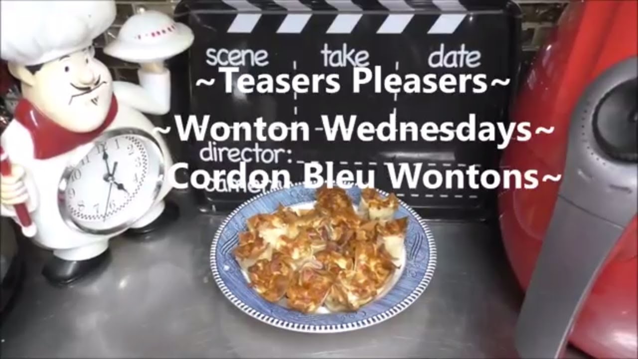 ~Wonton Wednesday~ . . . ~Cordon Bleu Wontons~