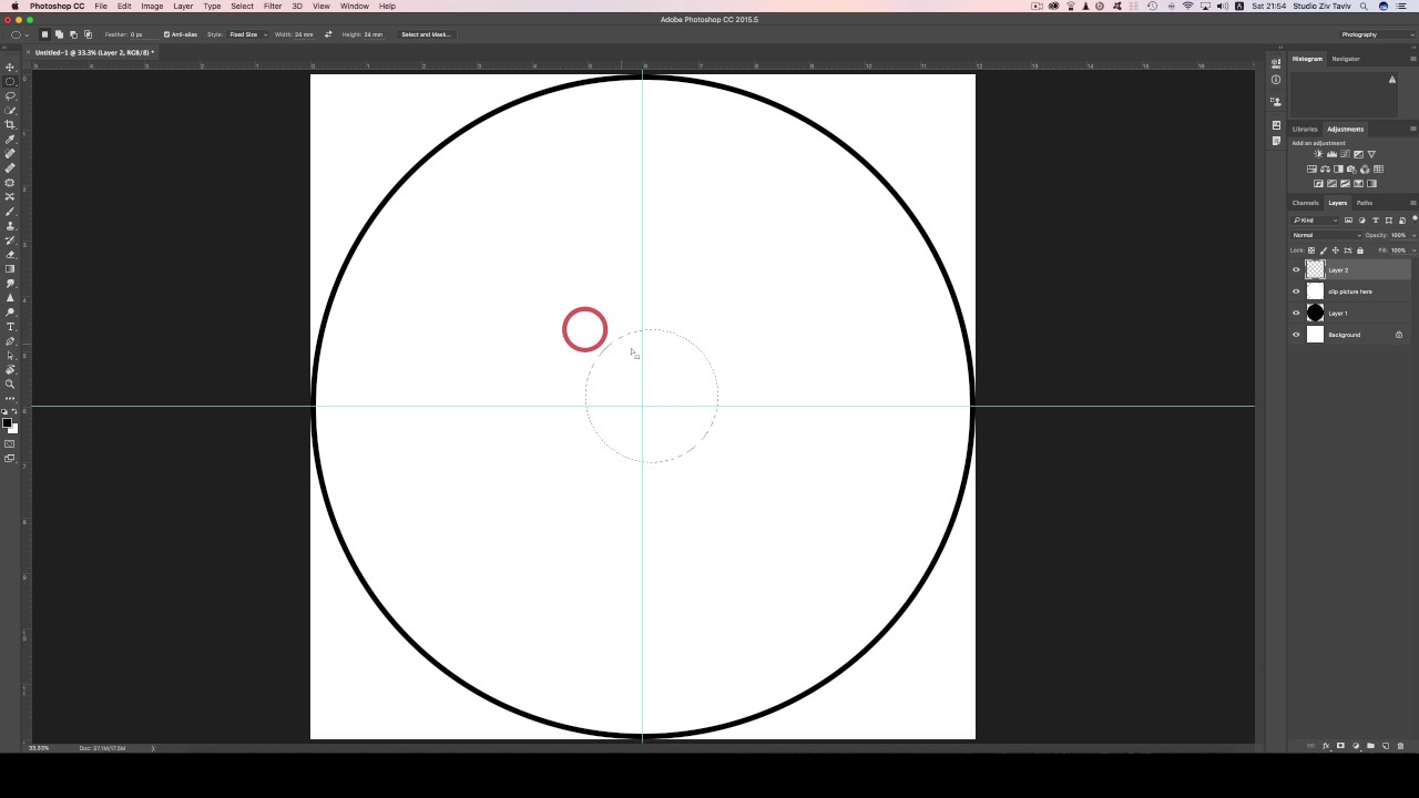 Как создать этикетку для CD в Photoshop