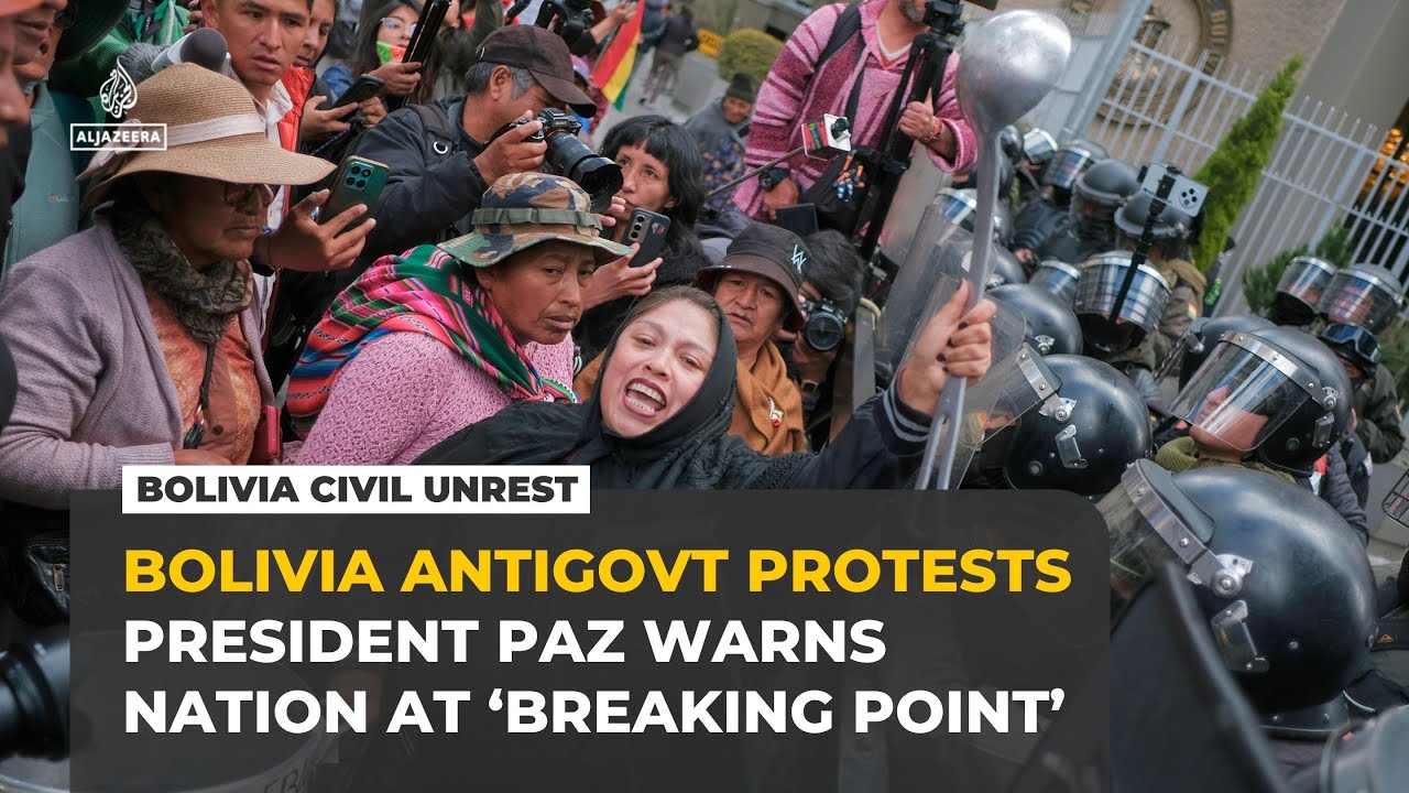 Bolivia at &lsquo;breaking point&rsquo; as protests spark fuel and food shortages