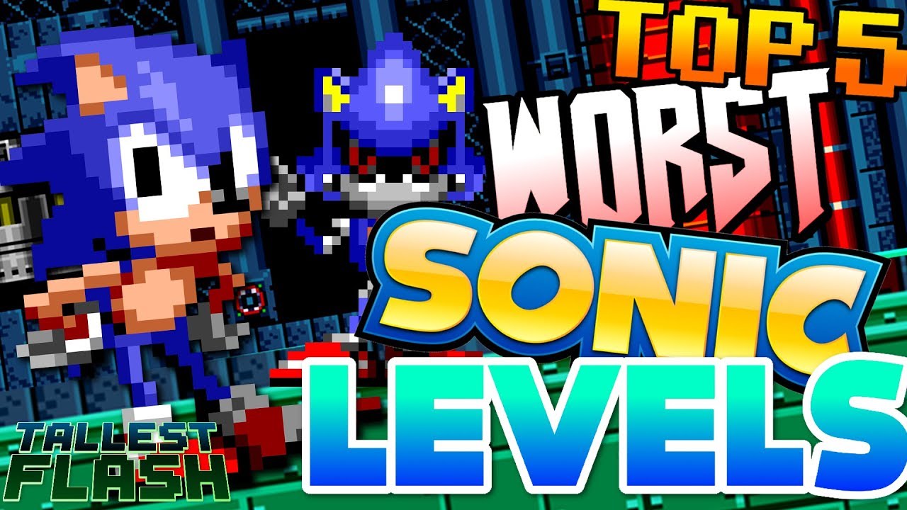 Top 5 WORST Sonic Levels ft. TetraBitGaming - Tallest Flash (Classic Stages)
