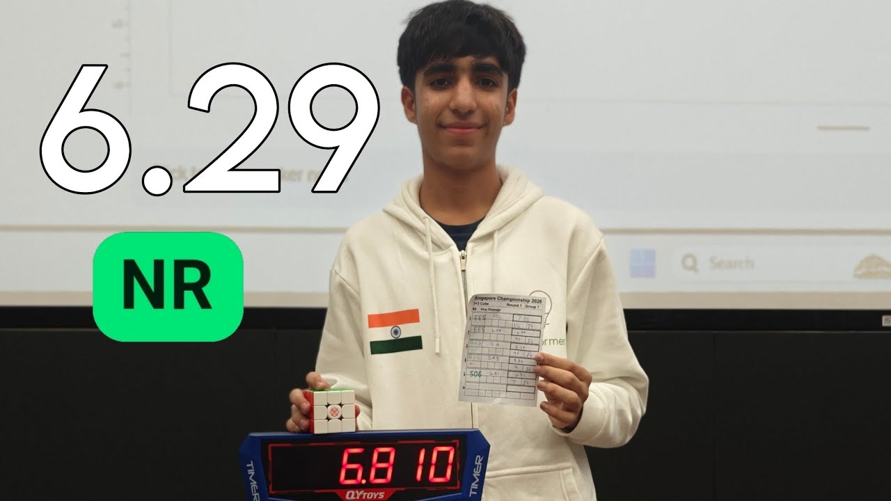 6.29 3x3 Indian National Record Average
