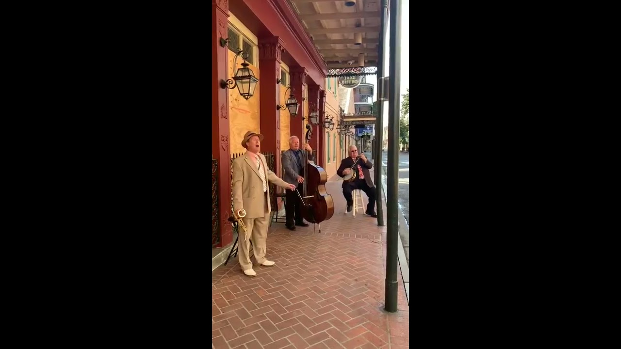 The Gumbo Trio performing 