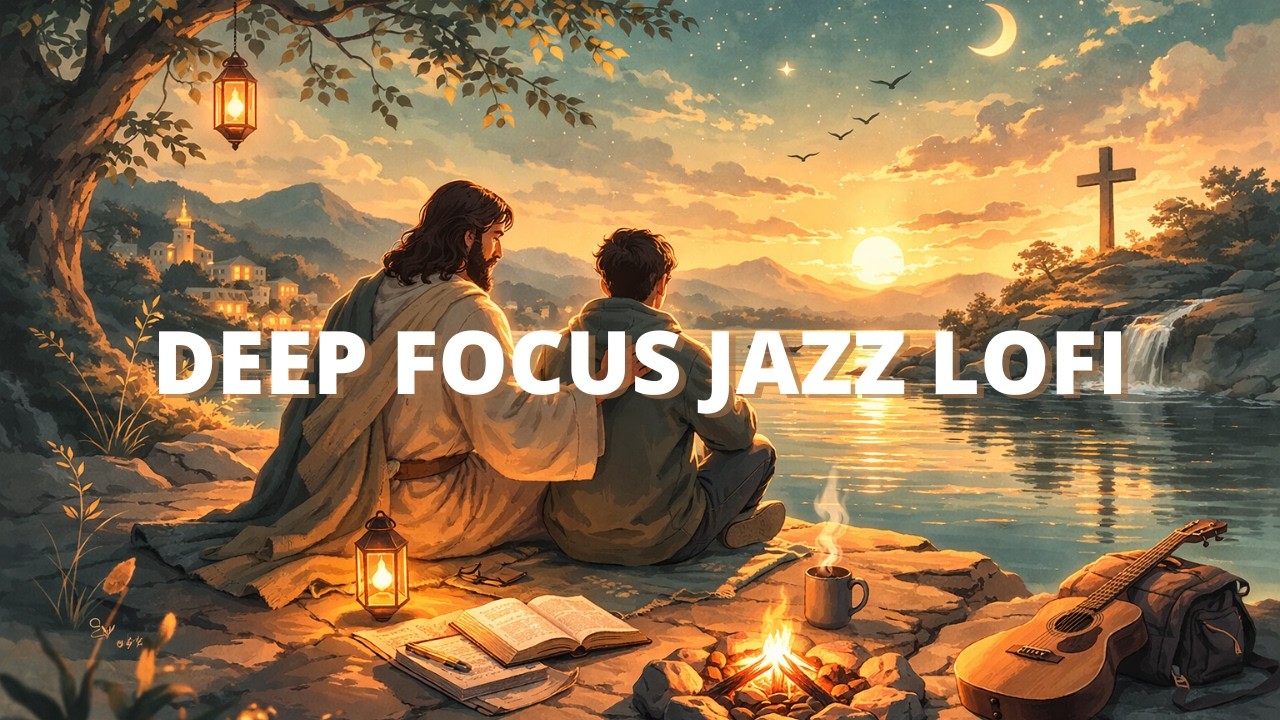 Jazz Lofi com Versículos Bíblicos ✝️ Música para Estudar, Orar e Relaxar