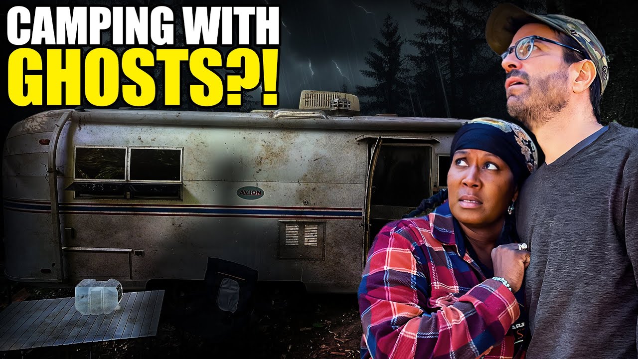 We Swapped Van Life for an OLD HAUNTED Trailer?! (Surviving a Night at The Conjuring House)