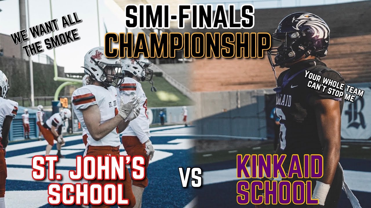 PRIVATE SCHOOL RIVALRY📚🏈🏆💥  || Kinkaid School vs St. John's School