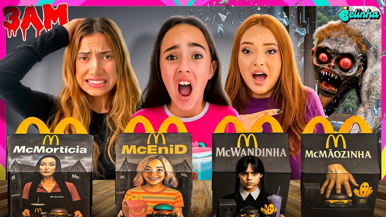 NUNCA COMA O MC LANCHE FELIZ DA WANDINHA ÀS 3 HORAS DA MANHÃ