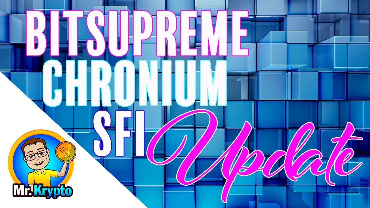 ICO Update - Bitsupreme, Chronium & SFI Coin!!!