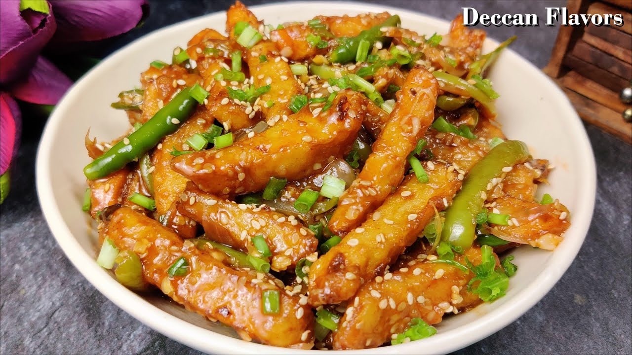 Honey Chilli Potato Recipe | How to Make Restaurant Style Crispy Honey Chili Potato | Deccan Flavors