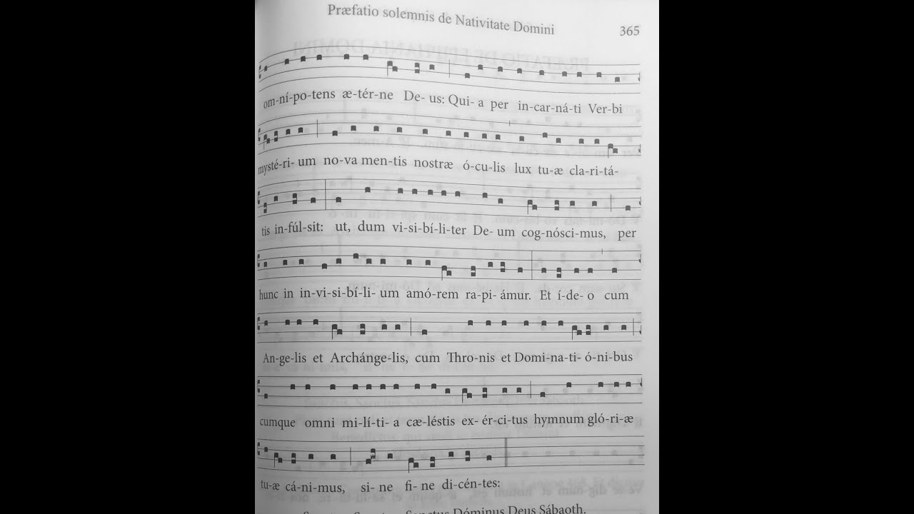 Praefatio solemnis de Nativitate Domini - Vetus Ordo