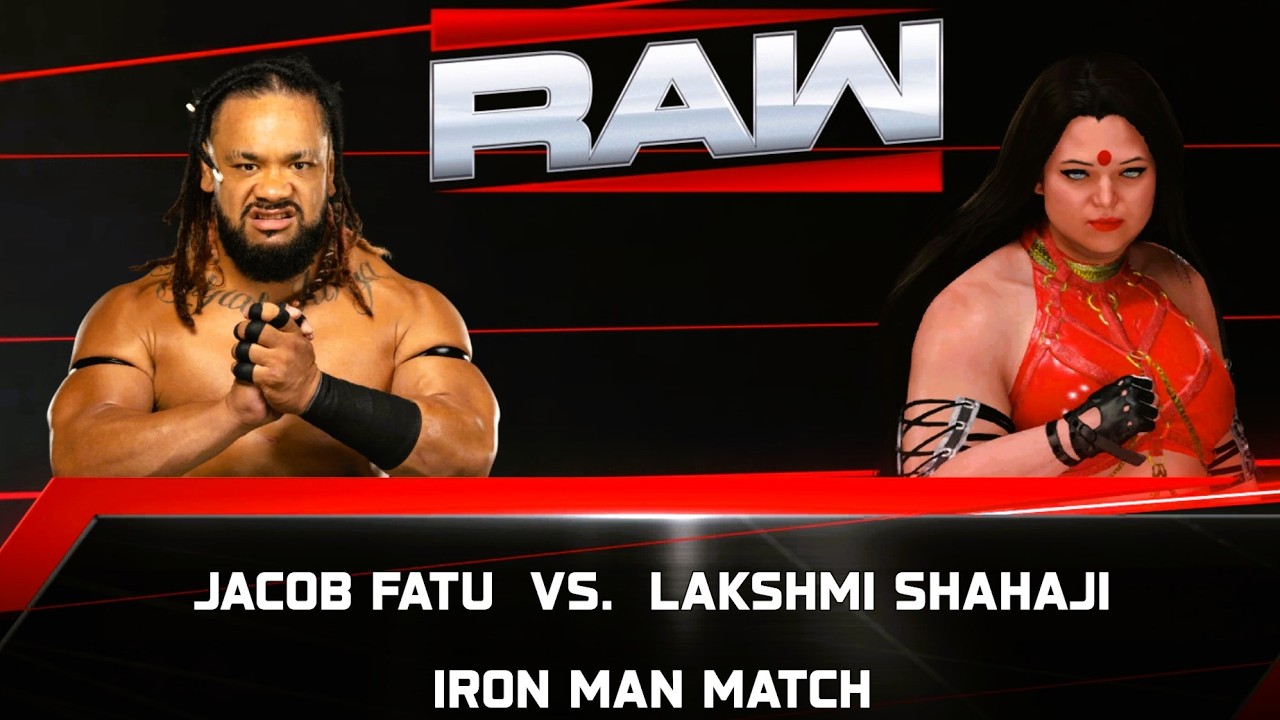 WWE LIVE MATCH : LAKSHMI SHAHAJI VS JACOB FATU | WWE RAW MATCH 127
