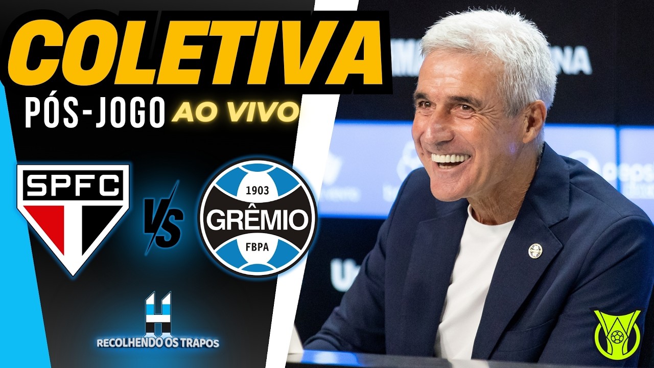 COLETIVA DE LUÍS CASTRO - PÓS JOGO - SÃO PAULO X GRÊMIO - BRASILEIRÃO 2025 🔵⚪ ⚫ #AOVIVO #GREMIO