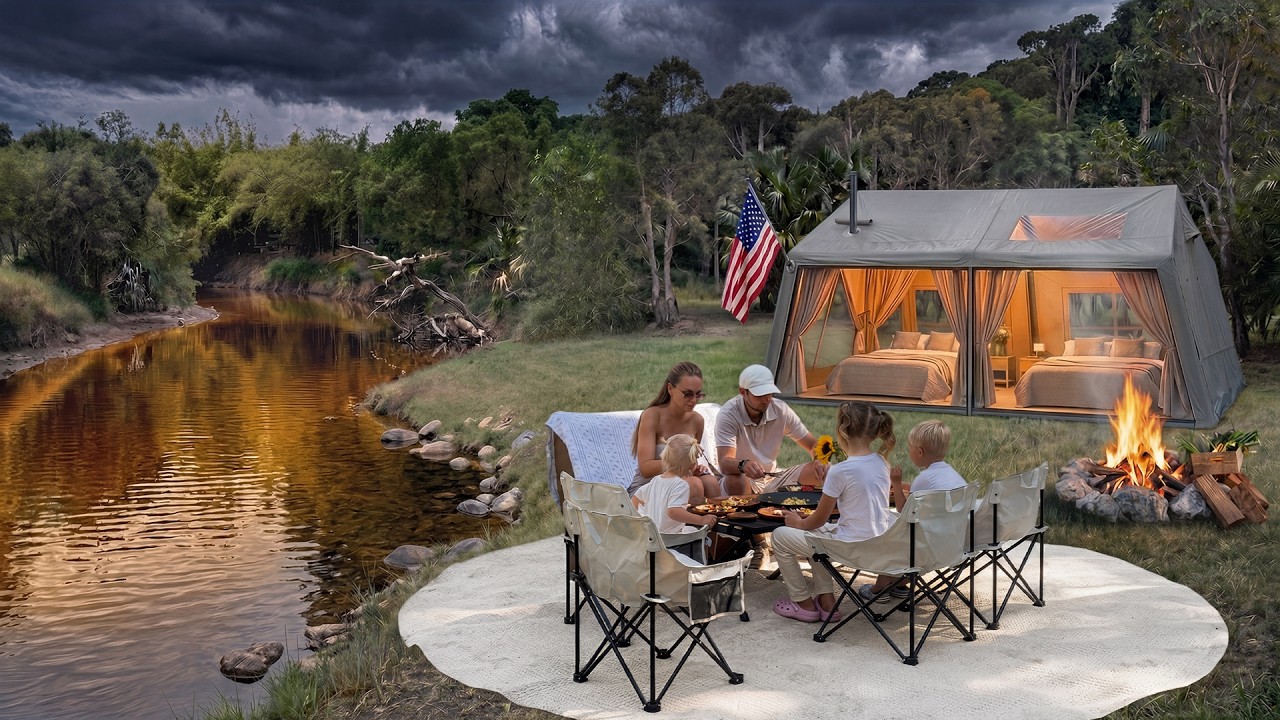 Family Glamping in a WILD Florida Forest 🔥 Luxury Bubble Tent | Sleep, Relax ASMR