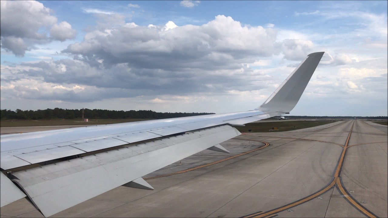 American 767-300ER Turbulent Takeoff from Orlando International Airport