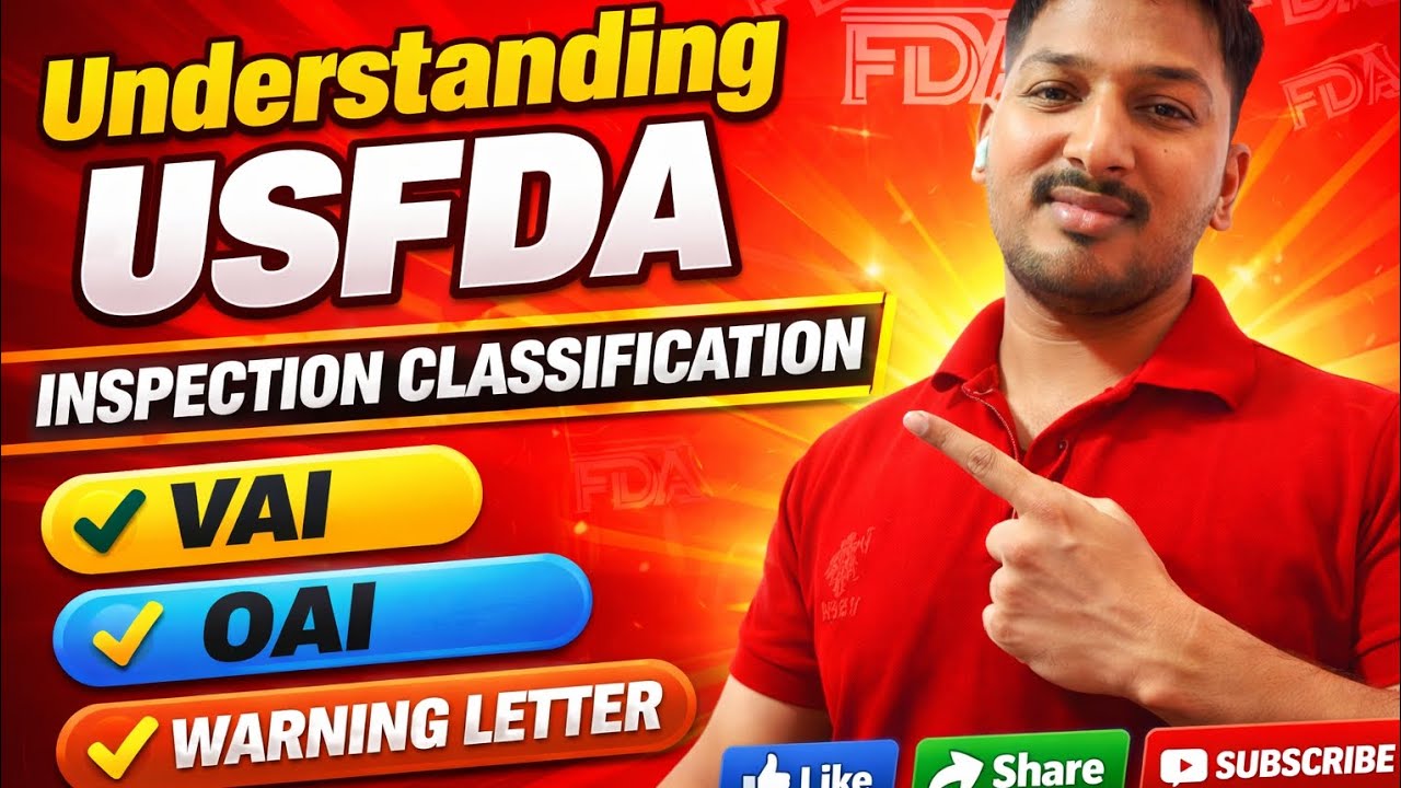 USFDA 483, VAI, OAI & Warning Letter – Complete GMP Guide