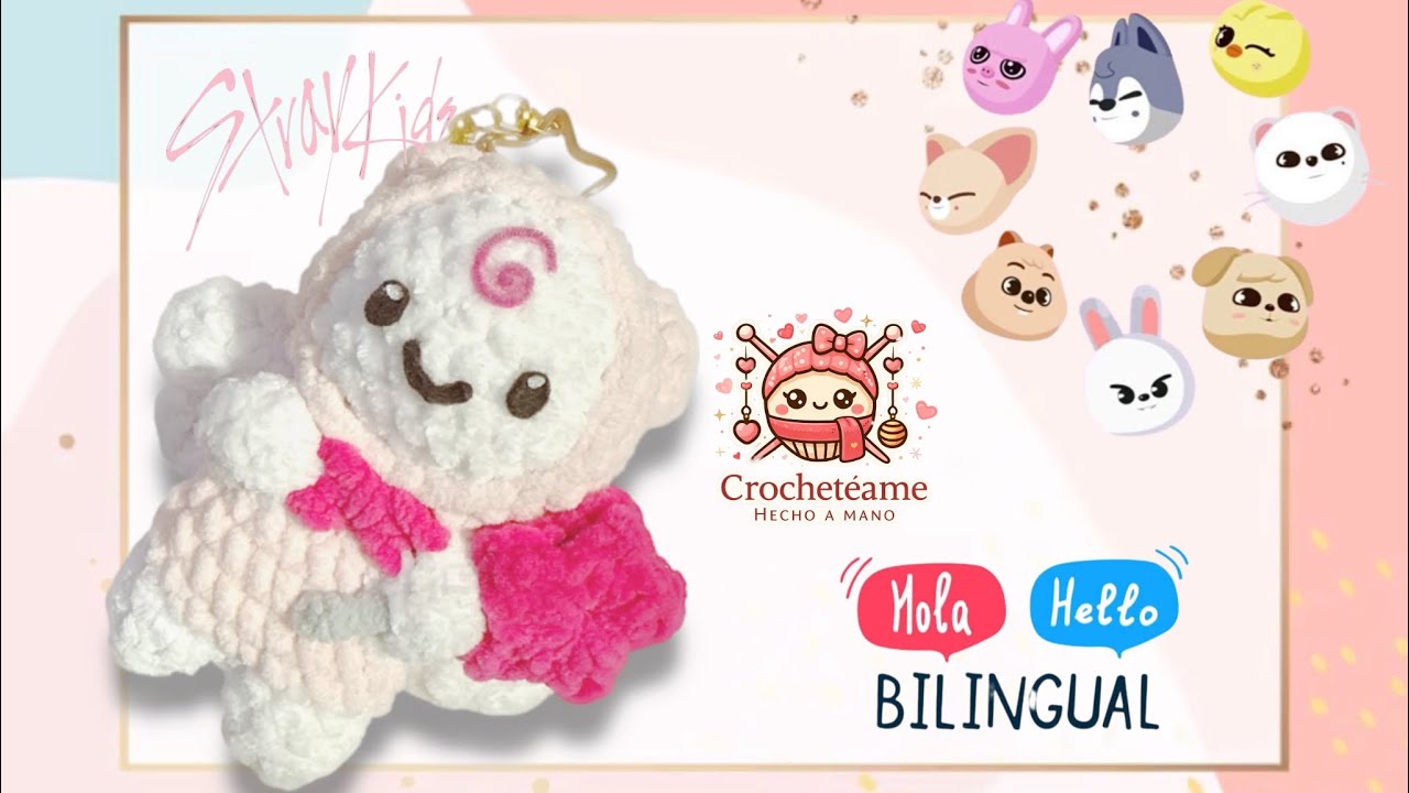 Cómo hacer StayAngel Stayzoo  Stray Kids mascota tejida/SKZOO / amigurumi tutorial /with Your Wings 