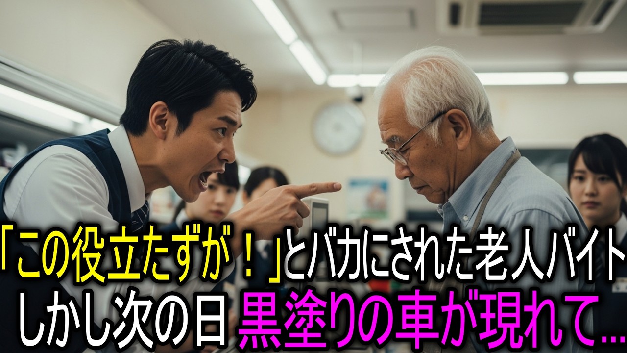 「コンビニのバイトごときが」老人を怒鳴りつけた店長。その夜、本社の黒塗り車が駐車場に停まった