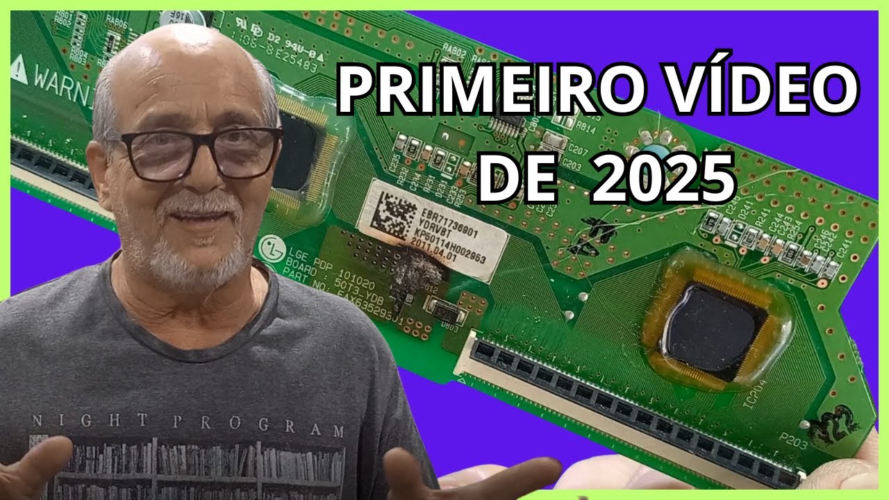 #158 -  TV LG 50PT250B, com som e sem imagem, Reparo da placa Buffer.