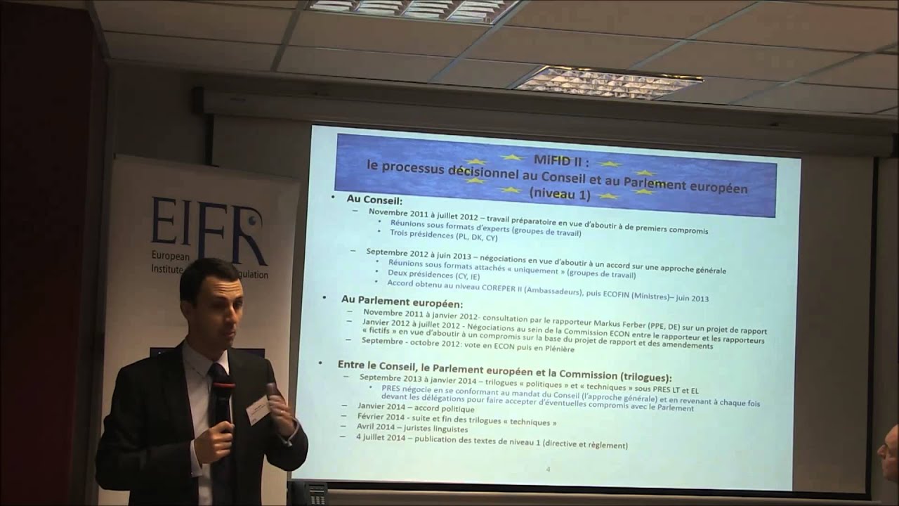 Genèse de la réglementation financière  et point d'actualité avec Simon Janin