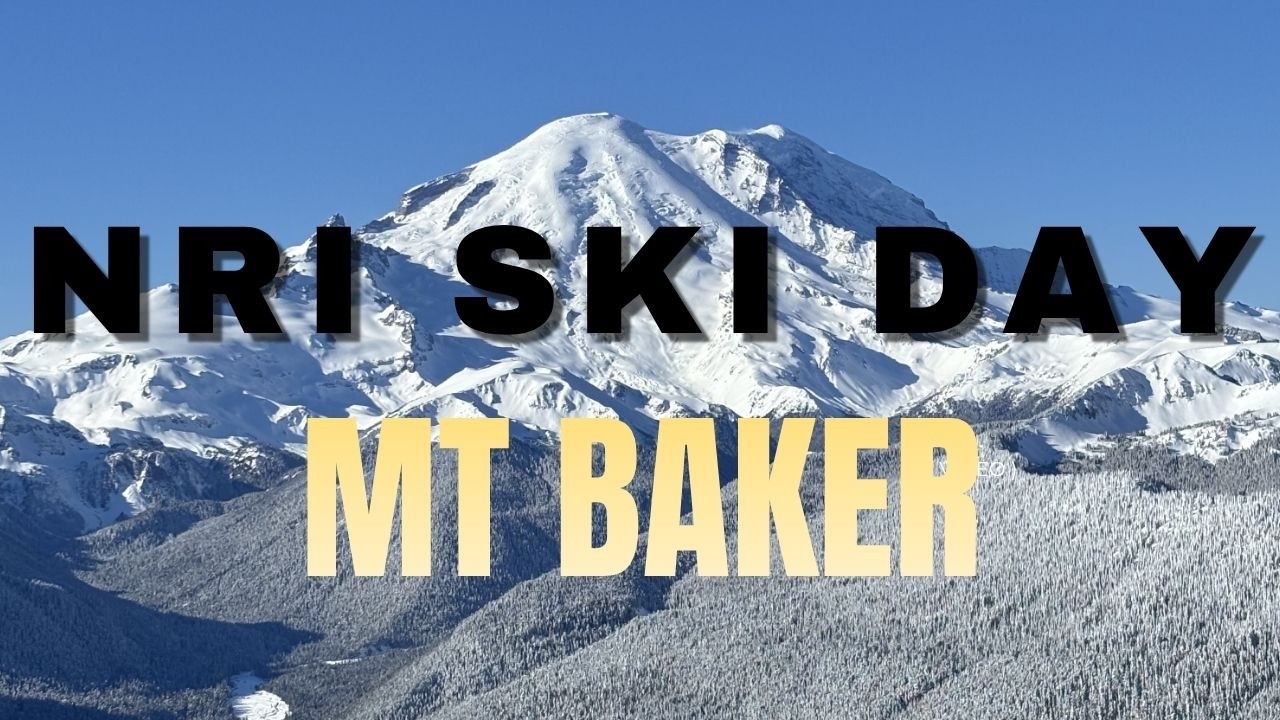Desi Skier - Mt Baker Edition 🏔️   #nrilife #desiadventure #gulmargskiing #skiing
