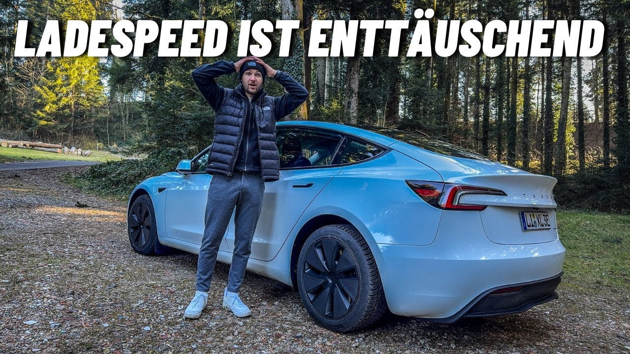Tesla Model 3 Highland Ladegeschwindigkeiten beim Supercharger