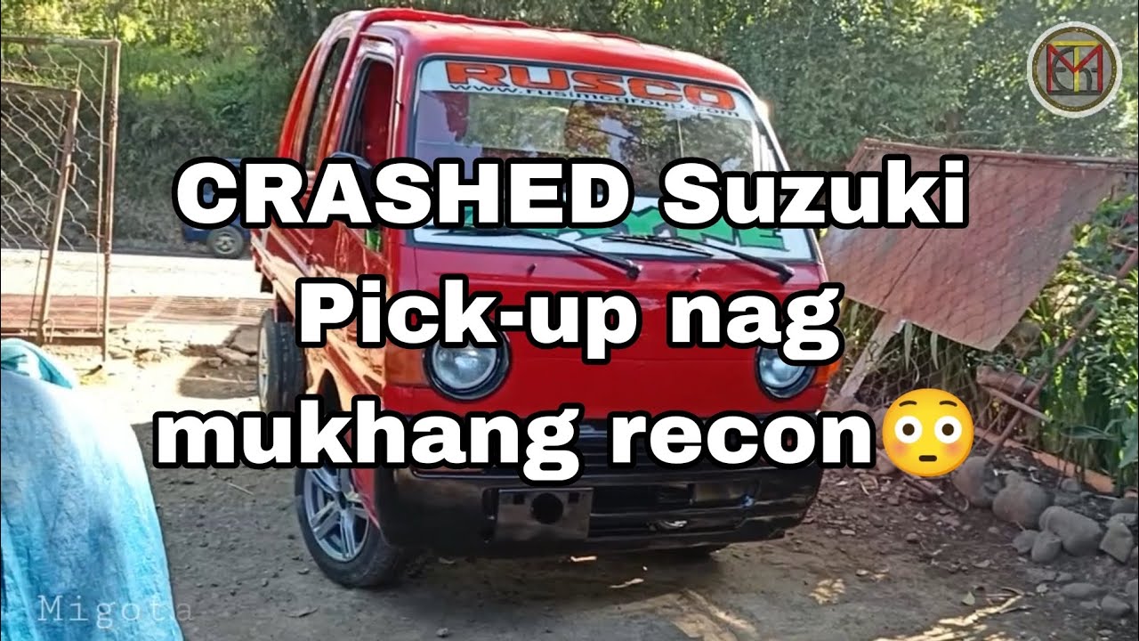 Crashed Suzuki Pick-up nag mukhang bago pagkatapos ma-repair and repaint