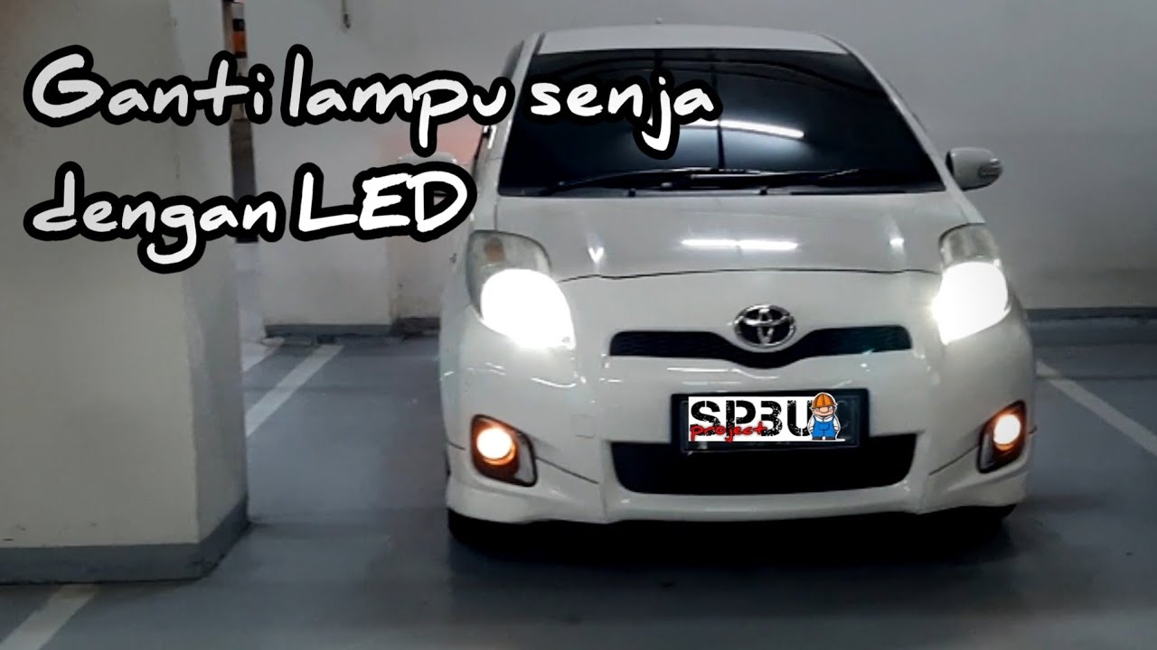 Ganti lampu kota || senja dengan LED pada toyota yaris 2012