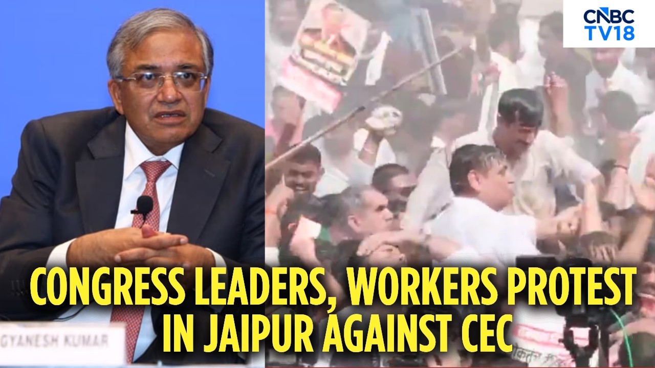 Rajasthan Congress Protest In Jaipur Against CEC Gyanesh Kumar | Election Commission Row | N18V