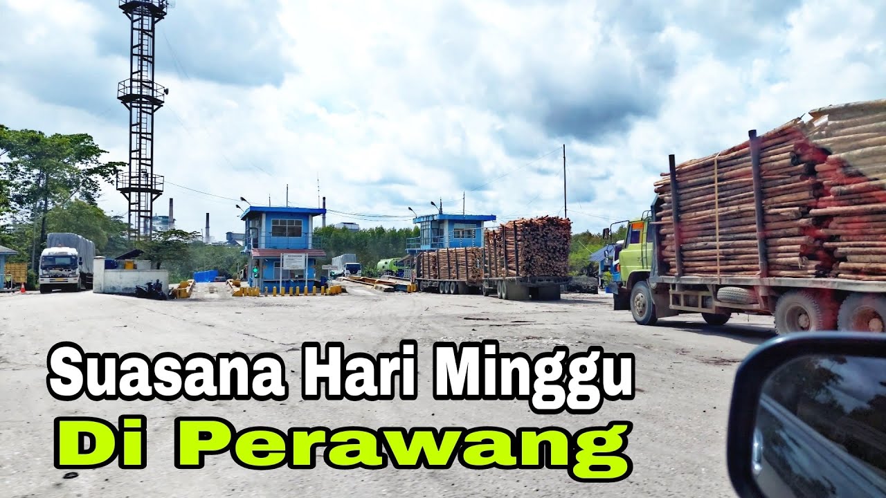 Suasana Kota Perawang Di Hari Minggu Pagi