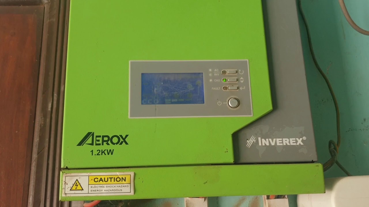 INVEREX AEROX 1.2 KW SOLAR INVERTER SATUP LOAD TEST Tube Video