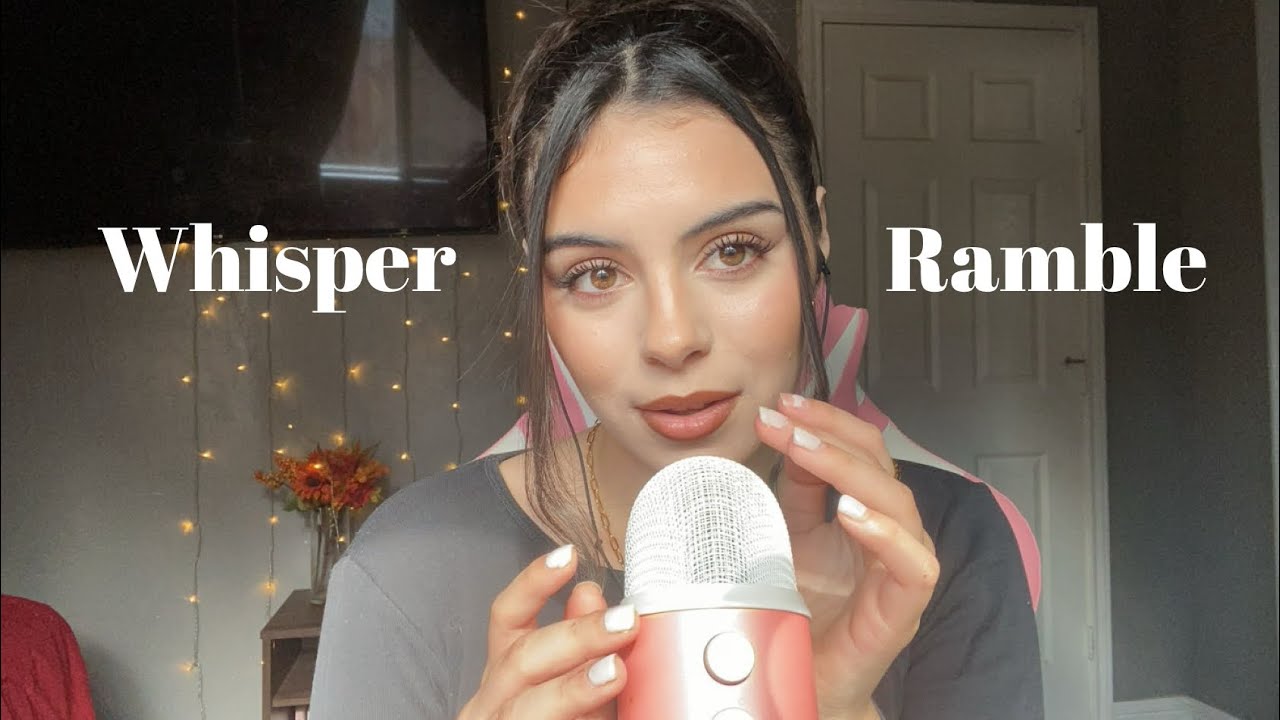 Asmr|| Relaxing Whisper Ramble💤🎙️ (Gum Chewing, up-close whispers)