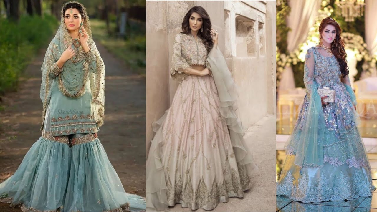 Barat look for bride & groom sister || party wear design #2026