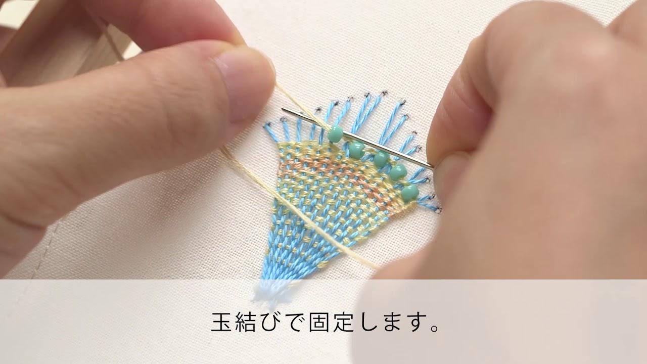 レース刺繍「ニャンドゥティ」でアクセサリー作り【基本の刺し方】